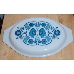 Replacement Lid for Pyrex Blue Horizon 945C17 Oval Cover Casserole Dish 2 1/2 qt